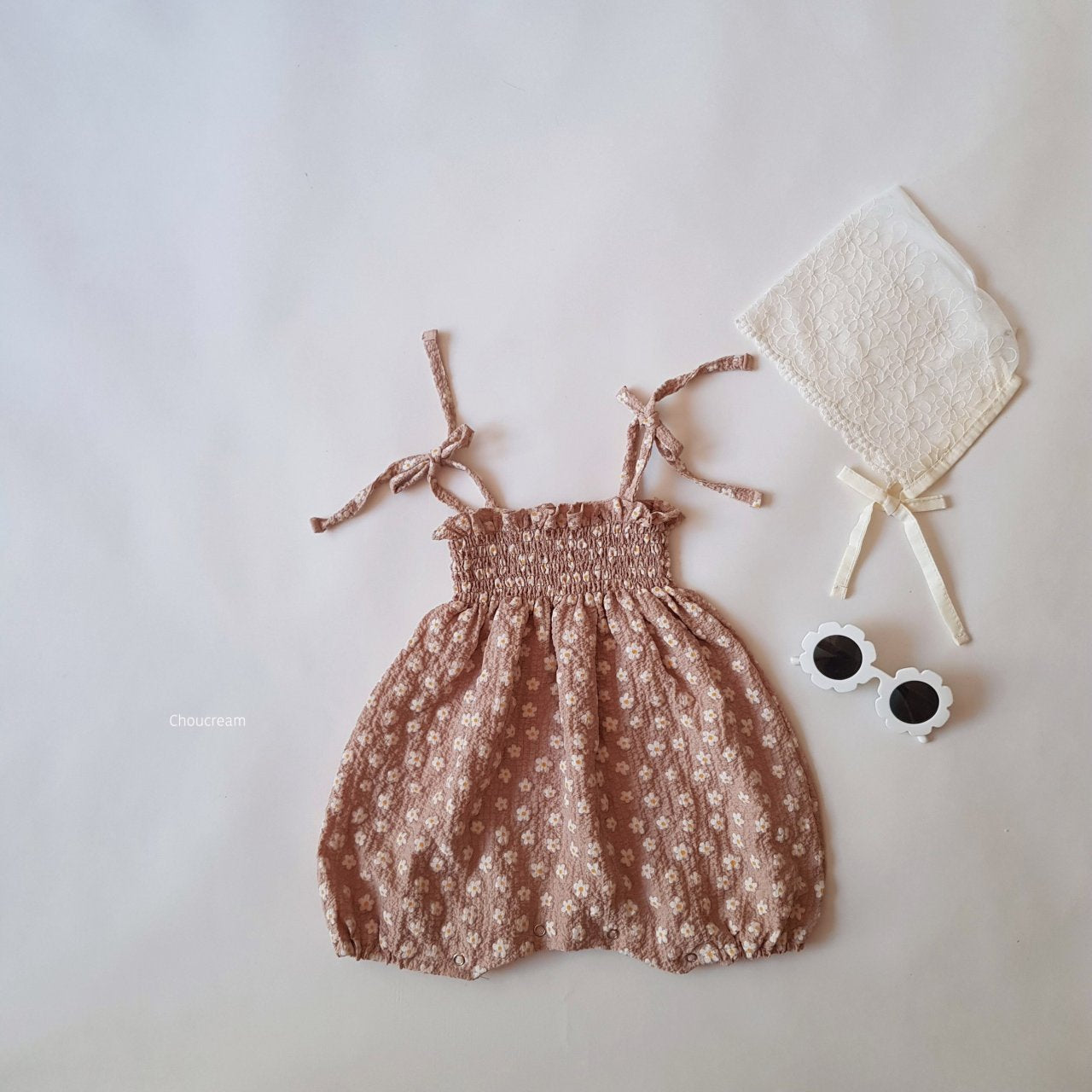 Smock Flower Dress Romper