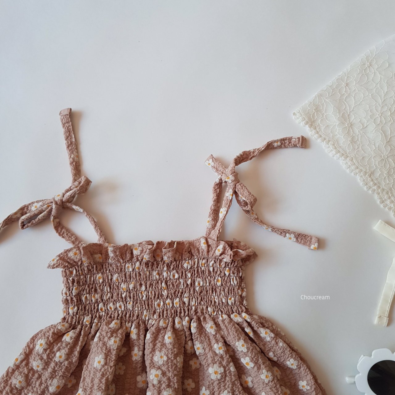 Smock Flower Dress Romper