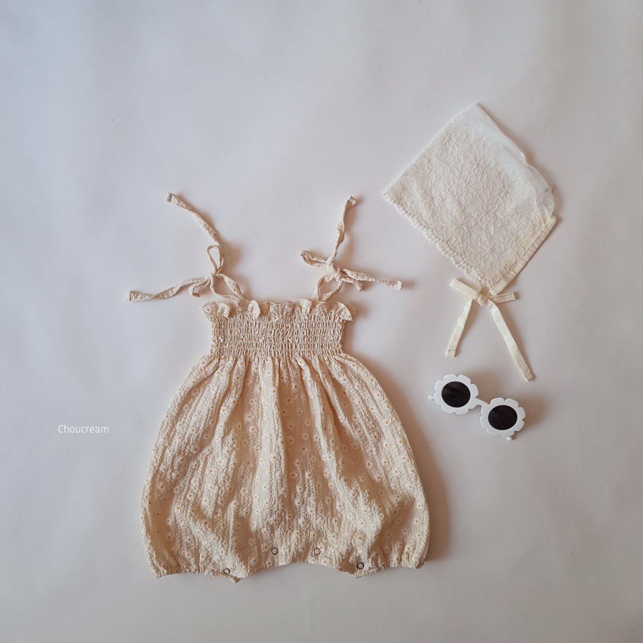 Smock Flower Dress Romper