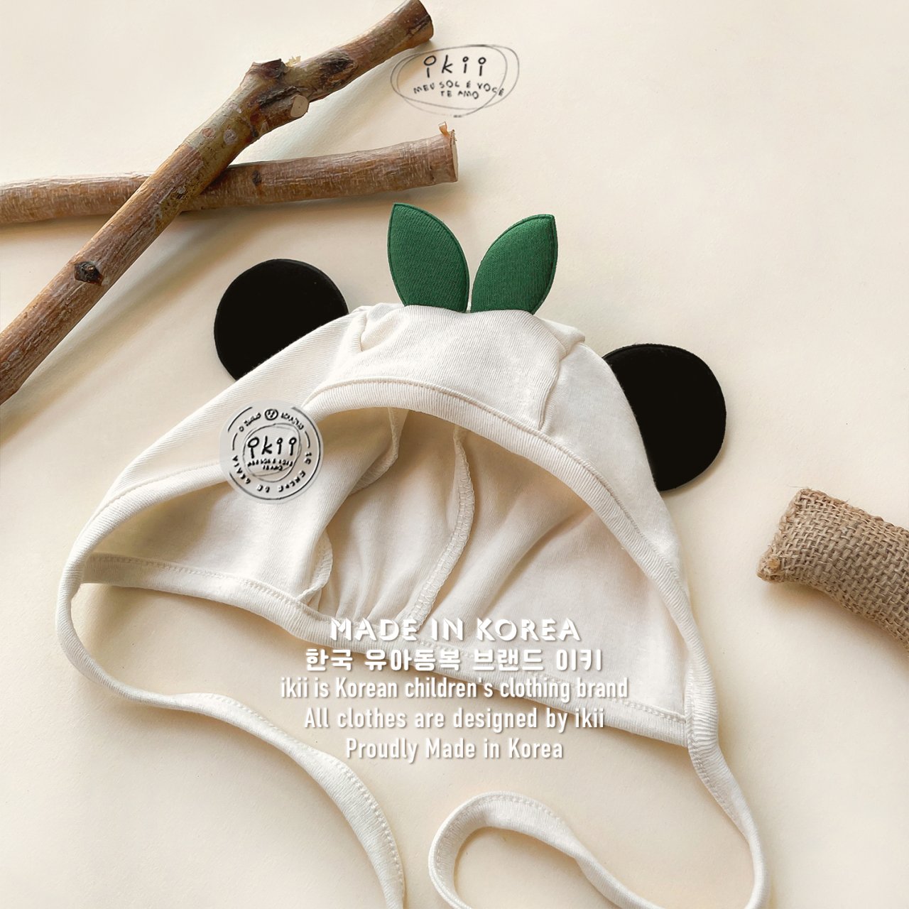 Panda Buddy LS Romper Set