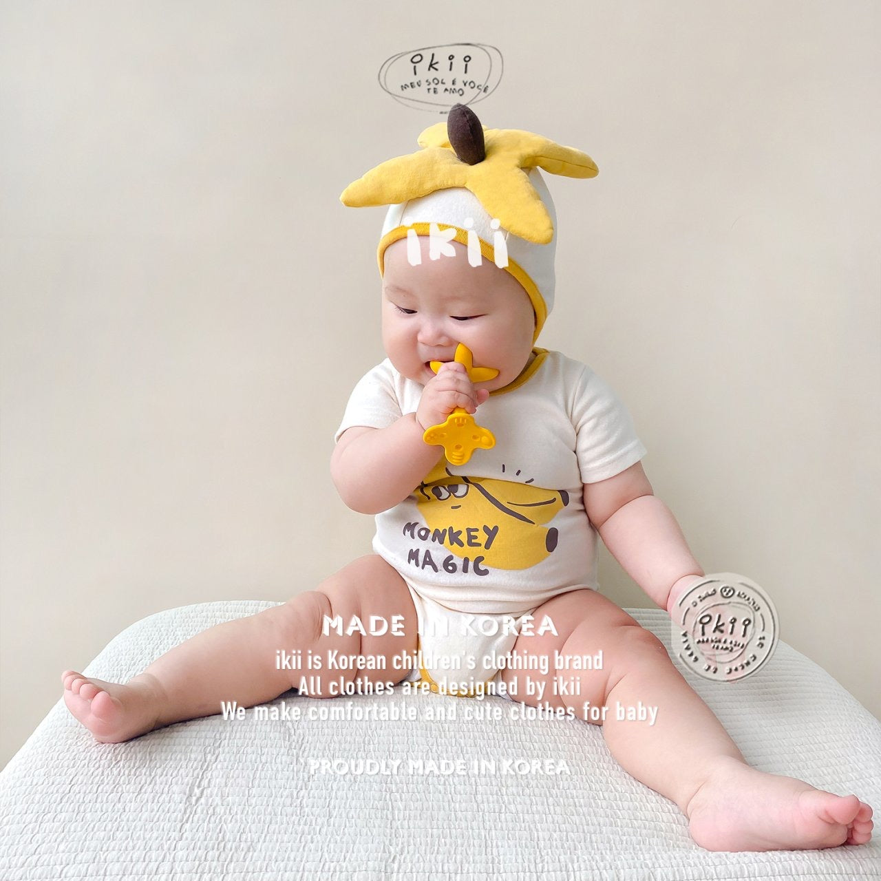 Monkey Magic SS Romper Set